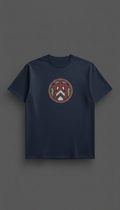 Deep Navy Emblem heavyweight cotton t-shirt