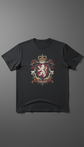 Charcoal Heritage Crest graphic print t-shirt