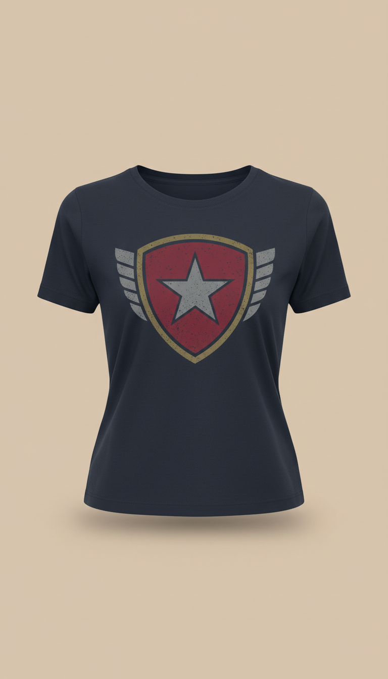 Patriot Red Classic Logo athletic cut t-shirt